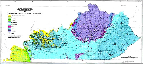 Kentucky geology map