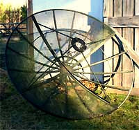 Abandoned satellite dish