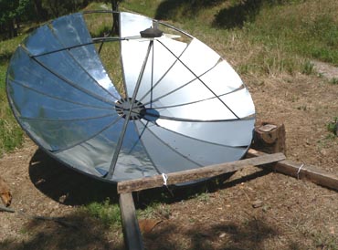 solar dish made from satellite dish