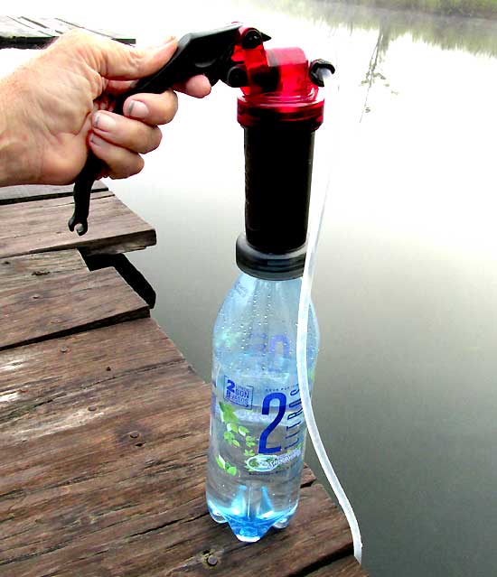 using a portable water filter