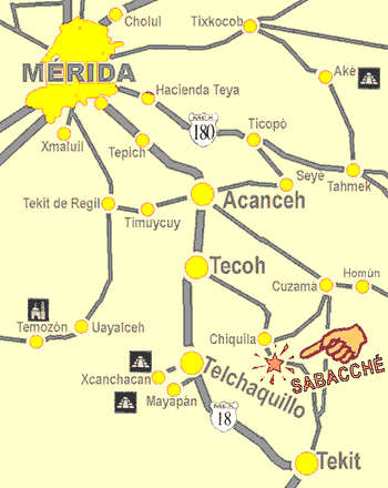 mapa a Sabacché