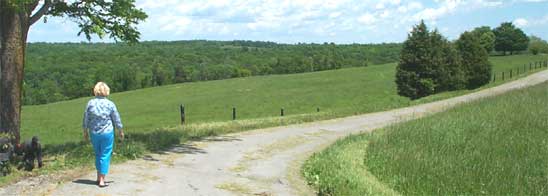 Walking at Polly's Bend